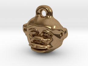 Great Ape Pendant in Natural Brass