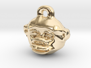 Great Ape Pendant in 14K Yellow Gold