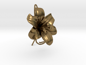 AirCharm Lily Flower - Left in Natural Bronze