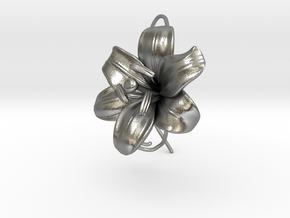 AirCharm Lily Flower - Right in Natural Silver