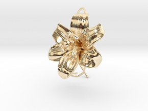 AirCharm Lily Flower - Right in 14K Yellow Gold