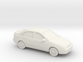 1/43 2000-04 Ford Focus Sedan in White Natural Versatile Plastic