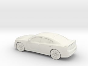 1/87 2012 Dodge Charger SRT in White Natural Versatile Plastic