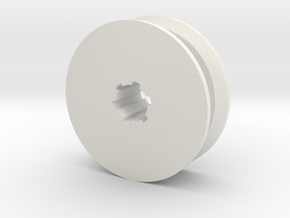 Hobby Winch Pulley in White Natural Versatile Plastic