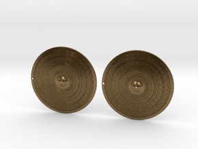 Earrings- Bronze Cymbals in Natural Bronze