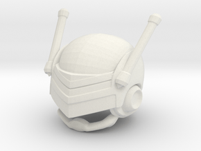 Custom Saiyaman Inspired Helmet forLego in White Natural Versatile Plastic