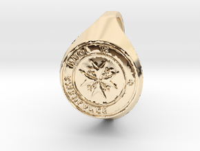 St. John Signet Ring reverse in 14K Yellow Gold