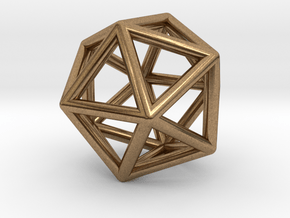 Geometry Pendant in Natural Brass