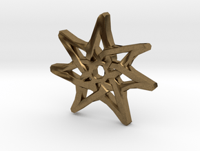 7-Pointed Knotwork Faery Star in Natural Bronze