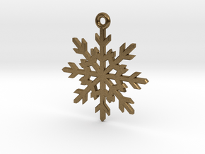 Snowflake Pendant in Natural Bronze