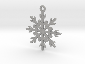 Snowflake Pendant in Aluminum
