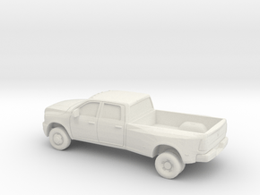 1/87 2012 Dodge Ram 3500 Long Bed Dually in White Natural Versatile Plastic