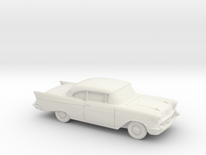 1/87 1957 Chevrolet One Fifty Coupe in White Natural Versatile Plastic