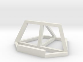 Phone Stand in White Natural Versatile Plastic