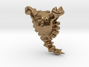 Zodiac Scorpio Necklace in Natural Brass