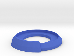 Unit Base for 30mm-wide Group Game Pieces in Blue Processed Versatile Plastic