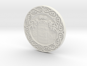 The Brew Monks Medallion in White Natural Versatile Plastic
