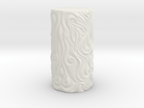 Ornate Cup in White Natural Versatile Plastic