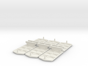 Boat miniatures for Container board game in White Natural Versatile Plastic