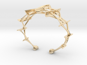 Synapse Bracelet in 14k Gold Plated Brass: Small
