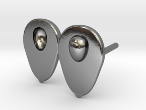 Avocado earrings for the food lover in Polished Silver