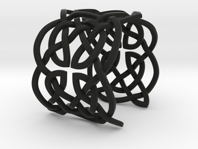 Celtic knot ring in Black Natural Versatile Plastic: 7 / 54