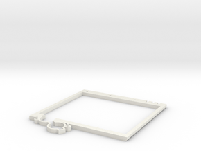 Lower Plate Screen - Game Boy Zero in White Natural Versatile Plastic