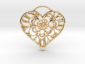 Heart Lace in 14K Yellow Gold