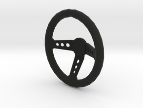 1/10 scale steering wheel in Black Natural Versatile Plastic