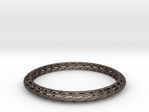 Bracelet in Polished Bronzed Silver Steel