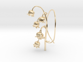 Lily Valley Aircharm - R in 14K Yellow Gold