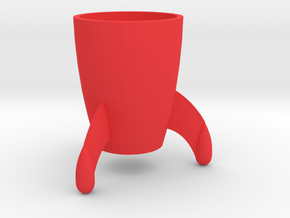 Coffee mug #8 - Tintin rocket in Red Processed Versatile Plastic