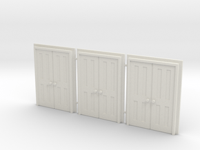 Door Type 9 - 660D X 2000 X 3 in White Natural Versatile Plastic: 1:76