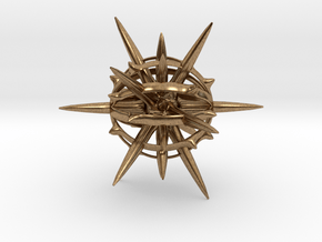 Star Pendant in Natural Brass