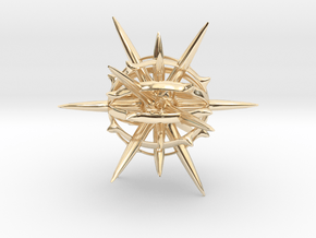 Star Pendant in 14k Gold Plated Brass