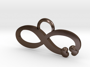 Love is Infinite in Polished Bronze Steel: Large