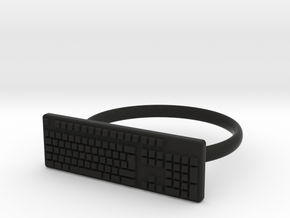 Keyboard Ring US5 in Black Natural Versatile Plastic