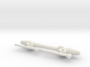 Rack & pinion 1/12 in White Natural Versatile Plastic