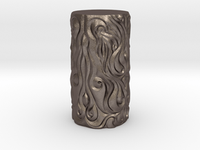 Ornate Cup in Polished Bronzed Silver Steel