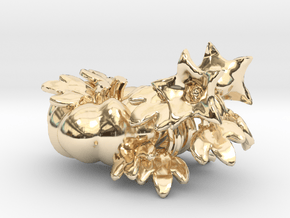 Fairytale Pumpkin Vine Studs in 14k Gold Plated Brass