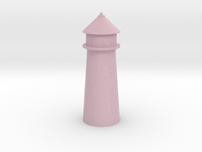 Lighthouse in Pastel Magenta in Full Color Sandstone