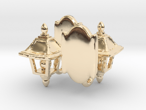Lamp Sconce Studs in 14K Yellow Gold