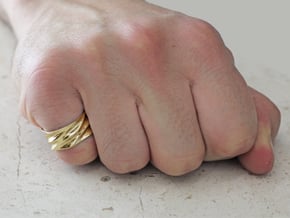 Tidal Ring in 18k Gold Plated Brass: 7 / 54