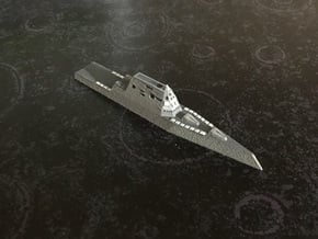 USS Zumwalt, 1/1800 in White Natural Versatile Plastic