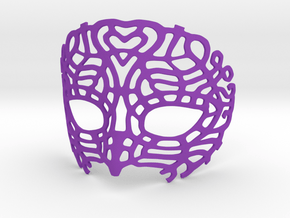 Venetian Mask in Purple Processed Versatile Plastic