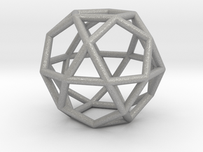 0276 Icosidodecahedron E (a=1cm) #001 in Aluminum