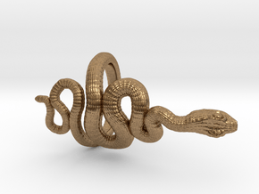 Snake Roll Stopper M 14 mm in Natural Brass