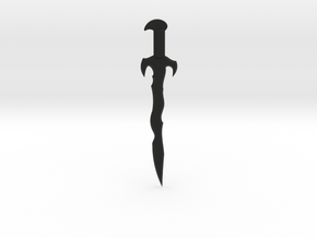 Dread Sword in Black Natural Versatile Plastic