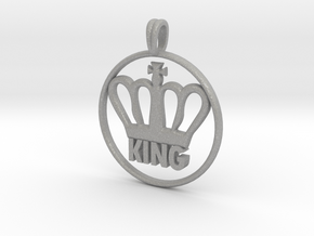 KING Crown Symbol Jewelry necklace in Aluminum