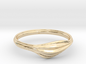 Wave in 14k Gold Plated Brass